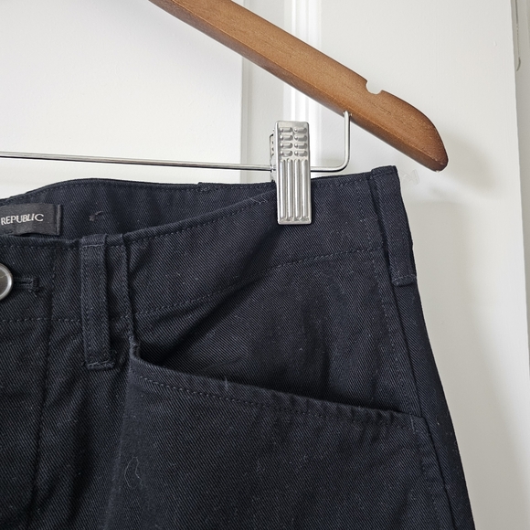 Banana Republic Black Barrel Twill Lace Up Pants - Picture 9 of 15